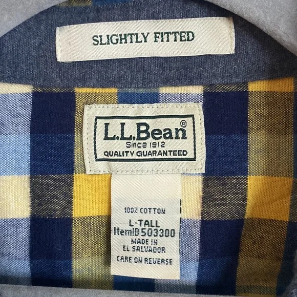LL Bean Men’s Flannel Shirt - Picture 3 of 4